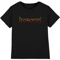 Disney Girl's Pocahontas Logo T-Shirt Black | Size: 3-4 Years