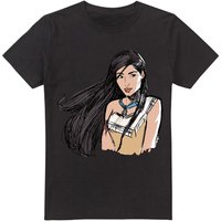 Disney Pocahontas Sketch T-Shirt Black | Size: XL