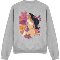 Pocahontas Flowers Sweatshirt Light Grey