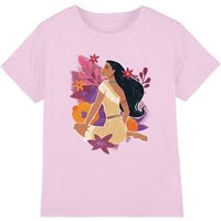 Disney Pocahontas Flowers Kids T-Shirt Pink | Size: 3-4 Years