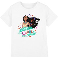 Disney Girl's Pocahontas Colours Of The Wind T-Shirt White | Size: 3-4 Years
