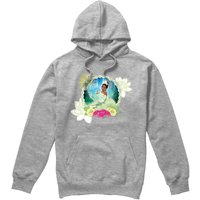 Princess & Frog Floral Bayou Beauty Tiana Hoodie Light Grey