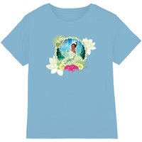 Disney The Princess & The Frog Floral Bayou Beauty With Tiana kids t-shirt in Light Blue | Size: 12-13 Years