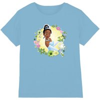 Disney The Princess & The Frog Tiana & Prince Naveen kids t-shirt in Light Blue | Size: 7-8 Years