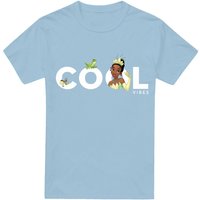 Princess & Frog Cool Vibes Tiana & Naveen T Shirt Light Blue