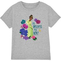 Princess & Frog Tiana My Dreams My Way T Shirt Light Grey