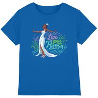 Disney The Princess & The Frog Tiana Live Your Passion kids t-shirt in Royal | Size: 3-4 Years