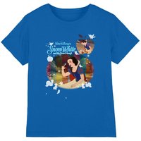 Snow White And The Seven Dwarfs Movie Stills kids t-shirt in Royal | Size: 7-8 Years