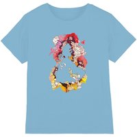Disney Beauty & the Beast Belle Flower Silhouette kids t-shirt in Light Blue | Size: 3-4 Years