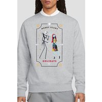 Scary Holidays Jack & Sally Sweatshirt Light Grey