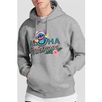 & Aloha Christmas Hoodie Light Grey