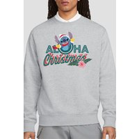 & Aloha Christmas Sweatshirt Light Grey