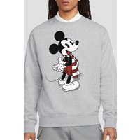 Christmas Scarf Sweatshirt Light Grey