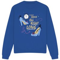 Cinderella Glass Slippers, I Could Dance All Night Long Sweatshirt Royal | Size: Large
