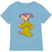 Snow White And The Seven Dwarfs, Dopey Poses kids t-shirt in Light Blue | Size: 3-4 Years
