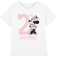 Minnie Mouse Girl's 2Nd Birthday Shirt T-Shirt White | Size: 7-8 Years