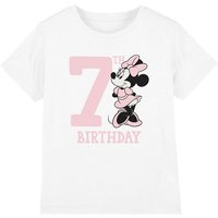 Minnie Mouse Girl's 7Th Birthday Shirt T-Shirt White | Size: 12-13 Years