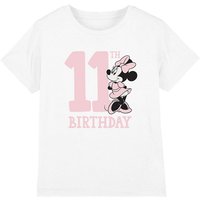 Minnie Mouse Girl's 11Th Birthday Shirt T-Shirt White | Size: 5-6 Years