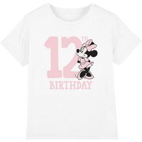 Minnie Mouse Girl's 12Th Birthday Shirt T-Shirt White | Size: 3-4 Years