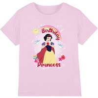 Snow White Birthday Princess & Friends Kids T-Shirt Pink | Size: 7-8 Years