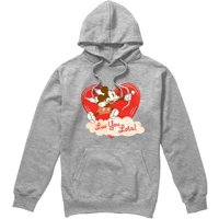 Vintage Valentines Day Luv You Lots Hoodie Light Grey