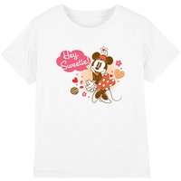 Minnie Mouse Girl's Vintage Valentine'S Day Hey Sweetie T-Shirt White | Size: 3-4 Years