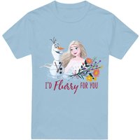 ValentineS Day Olaf ID Flurry You Elsa T Shirt Light Blue