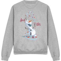 Valentines Day Love Is Air Olaf Sweatshirt Light Grey