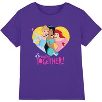 Disney Princess Valentine's Day Better Together kids t-shirt in Purple | Size: 3-4 Years