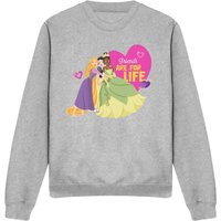 Valentines Day Friends Are Life Sweatshirt Light Grey