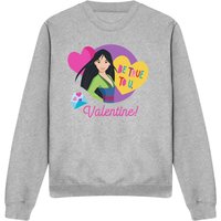 Valentines Day Be True To You Mulan Sweatshirt Light Grey