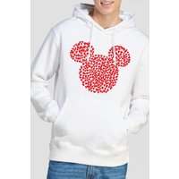 Valentines Day Heart Ears Silhouette Hoodie