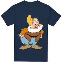 Snow White And The Seven Dwarfs, Happy T-Shirt Navy | Size: XL