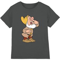 Snow White Girl's And The Seven Dwarfs, Sneezy T-Shirt Charcoal | Size: 5-6 Years