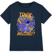 Lilo & Stitch Trick Or Mischief Kids T-Shirt Navy | Size: 7-8 Years