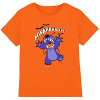 Disney Lilo Stitch Evil Laugh kids t-shirt in Orange | Size: 9-10 Years