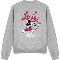Cupid Love You Valentines Day Sweatshirt Light Grey
