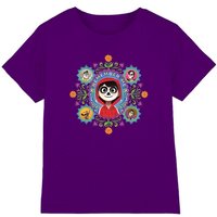 Coco Remember Me With Miguel, Ernesto, Imelda, Dante, Hector Kids T-Shirt Purple | Size: 3-4 Years