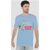 Buzz Lightyear No Batteries Needed Christmas Cheer T Shirt Light Blue