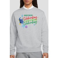 Finding Nemo Just Keep Celebrating Christmas Dory Sweatshirt Light Grey