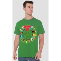 Christmas Wreath Monsters Inc. Cars Up T Shirt