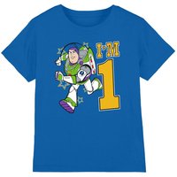 Disney Toy Story Birthday Buzz I'm 1 kids t-shirt in Royal | Size: 3-4 Years