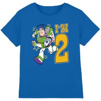 Disney Toy Story Birthday Buzz I'm 2 kids t-shirt in Royal | Size: 3-4 Years