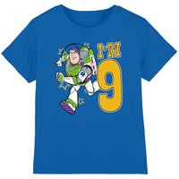 Disney Toy Story Birthday Buzz I'm 9 kids t-shirt in Royal | Size: 5-6 Years