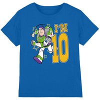 Disney Toy Story Birthday Buzz I'm 10 kids t-shirt in Royal | Size: 7-8 Years