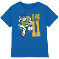 Disney Toy Story Birthday Buzz I'm 11 kids t-shirt in Royal | Size: 5-6 Years