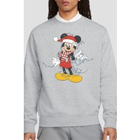 Christmas Lights Sweatshirt Light Grey