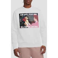 Lady And The Tramp Men's Dog For Christmas Sweatshirt White | Size: Small