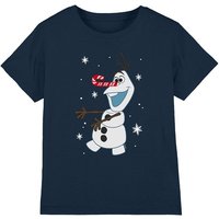 Disney Olaf Candy Cane Kids T-Shirt in Navy | Size: 12-13 Years