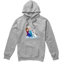 Elsa Anna Olaf Let It Snow Hoodie Light Grey